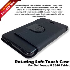 Genuine Dell OEM Venue 8 (3840) Tablet 360 Degree Rotating Soft Touch Case NJXFG picture