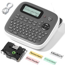 Label Maker Machine with Tape, Label Maker Waterproof Labels 12mm, D210s Lami... picture