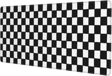 Black and White Checkered Gaming Mouse Pad, Large Mouse Pad for Desk Mat XXL XL picture