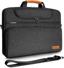 DOMISO 17-17.3 Inch Laptop Bag, Waterproof Business Briefcase for Men,Computer picture