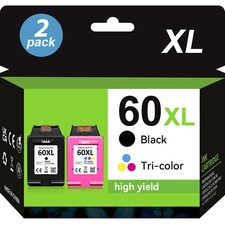 60XL Ink Cartridges for HP 60XL Photosmart C4680 D110a C4795 DeskJet D2680 F4280 picture