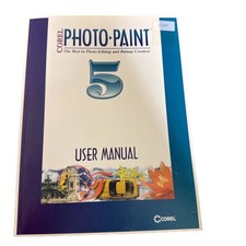 Vintage 1994 Original Corel Photo-Paint 5 User Manual picture