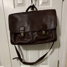 Coach Metropolitan Brown Leather Briefcase Fits 15