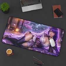 Raiden Shogun Mouse Pad, Genshin Impact XXL Gaming Desk Mat picture
