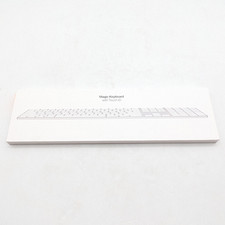 Apple Magic Keyboard with Touch ID & Numeric Keypad White A3119 (MXK73LL/A) picture