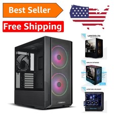Stylish LANCOOL 216 RGB Black ATX Mid-Tower Case for High-Performance Builds picture