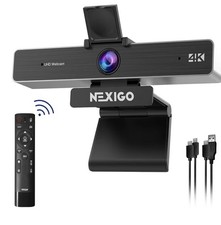 Zoom Certified, NexiGo N950P (Gen 2) 4K Zoomable Webcam, RF Remote, Sony_Starvis picture