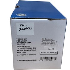 Katun 38880 TK-352 Black Toner Kit for Kyocera FS-3040 FS-3140 FS-3920D Open Box picture