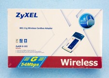 NEW Zyxel ZyAIR G-102 PCMCIA 802.11g 54 MBPS Wireless CardBus Networking Card picture