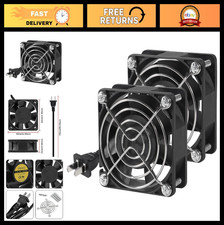 2-Pack 6025 EC Brushless Cooling Fan - 60mm x 25mm Axial, 110V-240V, Ball Bearin picture
