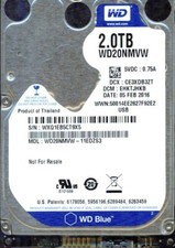 WD20NMVW-11EDZS3,  HHKTJHKB  WESTERN DIGITAL USB3 2TB FEB 2016  WX11 picture