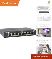 High-Speed 8-Port Gigabit Switch with Silent Operation - Ideal for Home Networks picture
