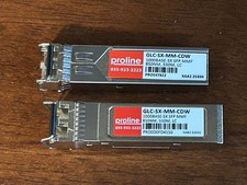 USED Lot of two (2) Proline Cisco compatible GLC-SX-MMD SFP Transceiver Modules picture