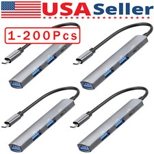 USB C Hub 4 Ports Type C to USB 3.0 Hub Adapter For MacBook Pro Mac Samsung Lot picture