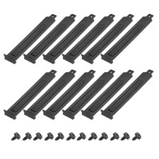 12PCS Black PCI Slot Cover Dust Filter Ventilation Deflector picture