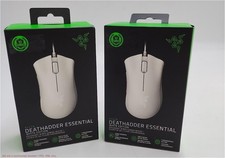 2 PACK Razer DeathAdder Essential White Edition Ergonomic Wired Gaming Mouse picture