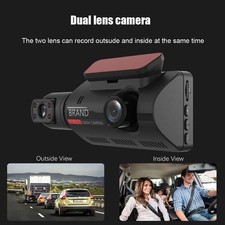 1080P Dual Lens Car DVR Dash Cam Video Recorder G-Sensor Front And Inside Camera picture