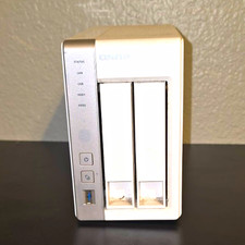 QNAP TurboNAS 2-Bay 6TB NAS USB 3.0 Dual-Drive HDD/SSD White PC/Mac picture