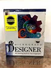 Micrografx Designer 3.1 LIVE OLE – Factory Sealed – Vintage Windows 3.1 Graphics picture