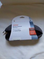 Staples Beaded Keyboard Wrist Rest Gray 53325 Micro beads Desk Black picture