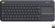 Logitech Wireless Touch Keyboard K400 Plus Built-In Multi-Touch - Black picture