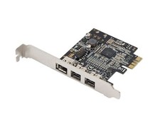 Syba Low Profile PCI-Express Firewire Card with Two 1394b Ports and One 1394a... picture