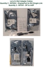 Lot of 4 Dell Adapter  Converter Dongles, (Qty 2) 857GH and (Qty 2) 027KKH picture