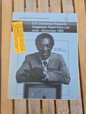 US Consumer Products Texas Instruments Suggested Retail Price List June 1982 picture