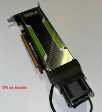 NVIDIA TESLA COOLING SHROUD FOR M4 P4 T4 T4G A2 L4 H4 GPUS FAN INCLUDED, READ picture