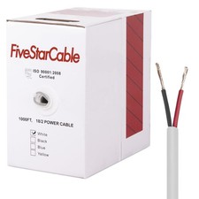18-2 Gauge Low Voltage Stranded Cable Wire - 1000 ft, 18 AWG, PVC Jacket - fo... picture
