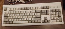 Vintage Dell QuietKey Keyboard SK-1000REW Wired PS/2  White Garage 4 picture