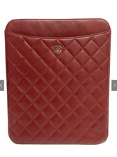 CHANEL Matelasse iPad Case Bordeaux Quilted Tablet Sleeve Authentic picture