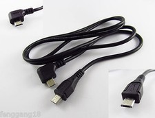 10x Micro 5 Pin USB Male Right Angle To Micro USB Extension Connector Cable Cord picture
