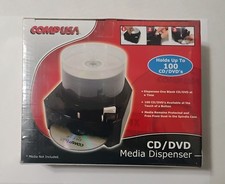 COMP USA CD/DVD Media Dispenser 100 CD/DVDs - Sealed / NOS -  picture