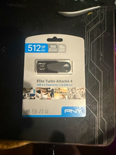 PNY Elite Turbo Attaché 4 512GB USB 3.2 Flash Drive 100MB/s Black picture