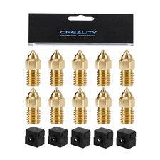 Creality Ender 3 V3 SE Nozzle Kit 10Pcs 0.4mm Brass Nozzles + 5 Silicone Socks picture