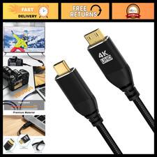 4K Mini HDMI to USB-C Cable 6FT, 60Hz for DSLR Cameras & Portable Monitors picture