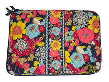 Vera Bradley Large Padded Laptop Sleeve Quilted Cotton 17 x 12 Inch Case picture