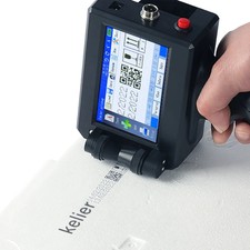 12.7mm handheld inkjet printer prints expiration date, barcode code, brand logo picture