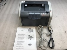 HP LaserJet 1012 Monochrome Laser Printer Q2461A 80k Pg Ct w/ Cables *NO TONER* picture