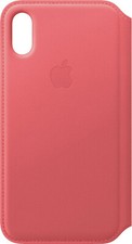NEW Genuine Apple MRX12ZM/A Leather Folio Case Cover for iPhone Xs PEONY PINK picture