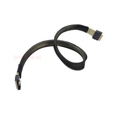 SAS 4.0 SFF-8654 8i 74pin Host to SFF-8654 Slim SAS  Target PCI-E Slim Line 0.5m picture