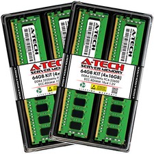 A-Tech 64GB 4x 16GB 1Rx4 PC4-25600R DDR4 3200MHz ECC REG RDIMM Server Memory RAM picture