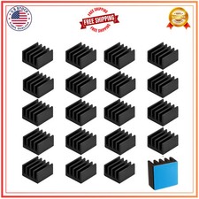 20pcs Easycargo 9mm Aluminum Heatsink Kit with 3M Thermal Tape for Cooling VRM picture