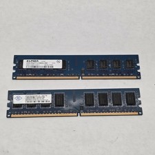 4GB Kit (2x2GB) DDR2 Desktop RAM PC2-6400U 800MHz Elpida & Nanya Matching Spec picture