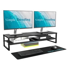 Simple Trending 2 Tier Metal Dual Monitor Stand 32