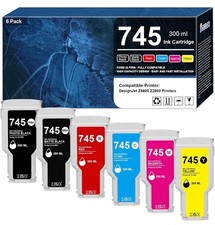 745 745XL Ink Cartridge  HP 745 PF9K06A F9K05A F9K04A F9K03A F9K02A F9K01A 6Pack picture