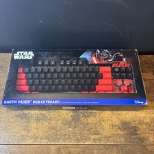 GEEKNET Star Wars Darth Vader RGB Wired Gaming Keyboard Outemu Brown Disney New picture
