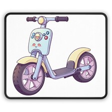 Cute Pastel Scooter Gaming Mouse Pad | Kawaii Ride Desk Mat picture