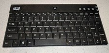 ADESSO WIRELESS BLUETOOTH KEYBOARD ULTRA SLIM METAL BLACK WKB-1000SB ANDROID picture